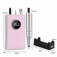 Beauty & Fashion Taladro Eléctrico de Uñas Profesional Portátil , Kit de orno de Manicura y Pedicura Para Salón de Uñas, Maquina Fuerte Para Quital Gel de Uñas Lima Eléctrica de 35000 rpm - details 1