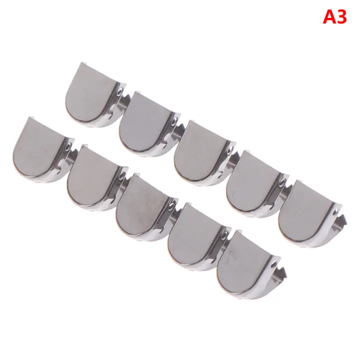 10 Pcs Toppers De Laces Metálicos Para Zapatillas Kit DIY De Cierre De Laces Sin Amarrar Material Plástico Color Sólido - 1