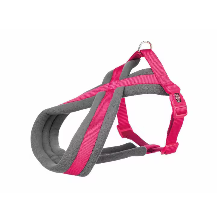 TRIXIE Arnés Confort NEW Premium. M. 45–80cm/25mm. Fucsia - 1