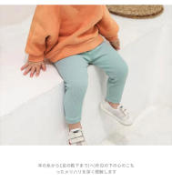 Pantalones De Algodón Para Niños Y Niñas Pantalones De Moda Para Primavera Y Otoño Pantalones Rectos Cintura Media Cierre Elástico - details 6