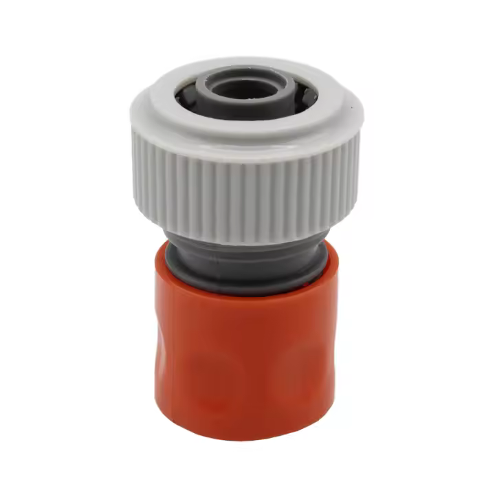 Empalme Rápido 3/4 Wurko JY2401 - Manguera 19mm - Naranja y Gris - Tamaño 60x45mm - Para Sistemas de Riego y Jardín - 1