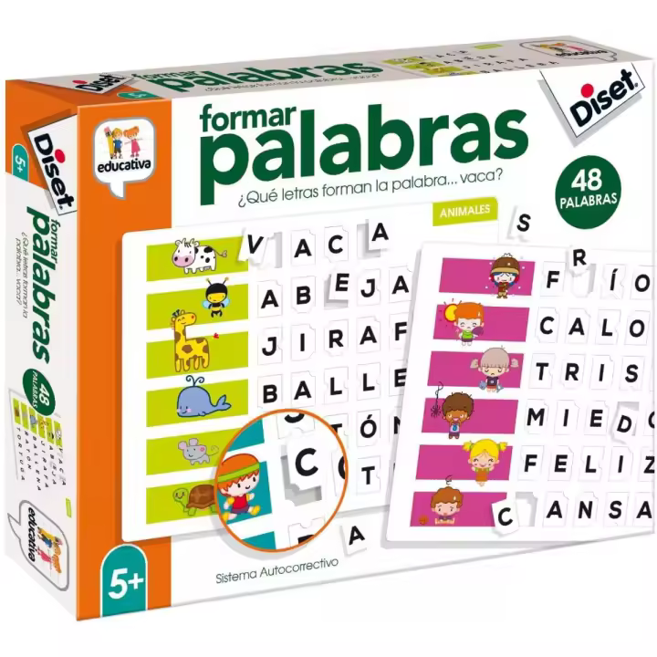 Diset - Formar palabras. ¿Qué letras forman la palabra .... vaca? - 1