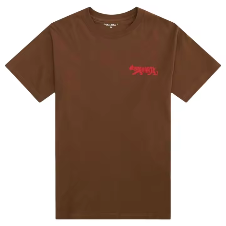 Camiseta de Manga Corta Carhartt WIP Rocky para hombre en color marron - 1