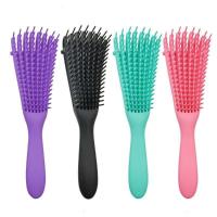 Peine Desenredante Para Cabello Rizado Y Grueso Peine De Masaje Capilar Para Mujeres Y Hombres Uso En Salón De Belleza - details 0
