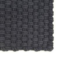 vidaXL Alfombra rectangular algodón 160x230 cm Color Natural,  Antracita,  Gris y mas Alfombras de área  Alfombra de Piso para Sala de Estar Dormitorio Habitación Salón - details 1