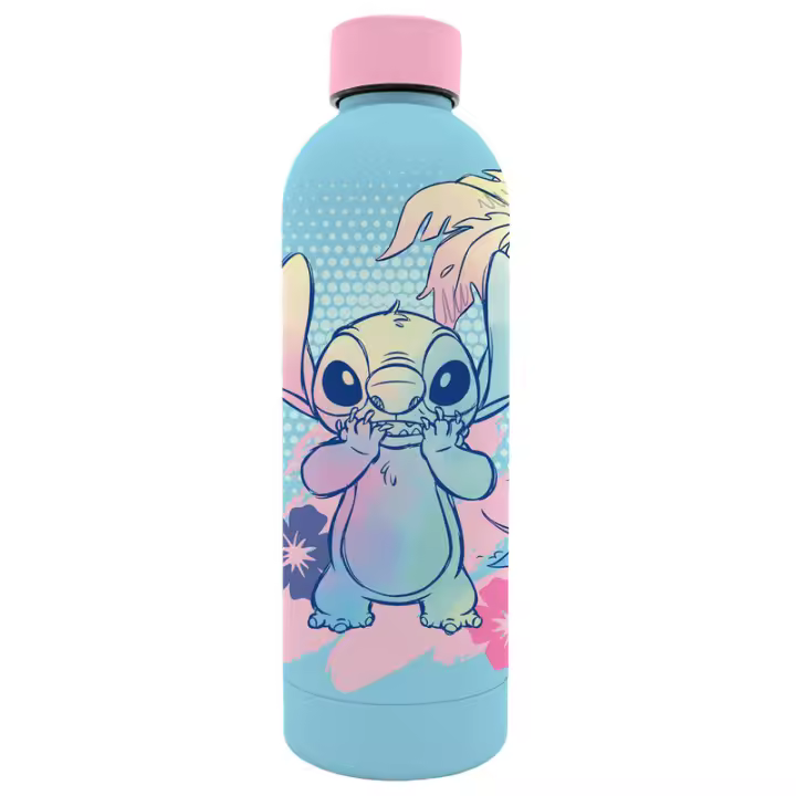Kids Euroswan Botella Acero Inoxidable Stitch Disney 500ml - Producto Oficial - 1