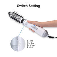 Secador De Pelo Con Cepillo De Aire Caliente Y Rizador 3 En 1 Multifuncional Con Iónicos Para Cabello Adultos ROFAELEC - details 4