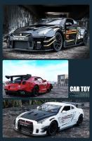 Nissan GTR R35 De 1:24 Coche Deportivo Diecast Modelo De Metal Juguete Para Colección Simulación Con Retroceso Para Niños - details 10