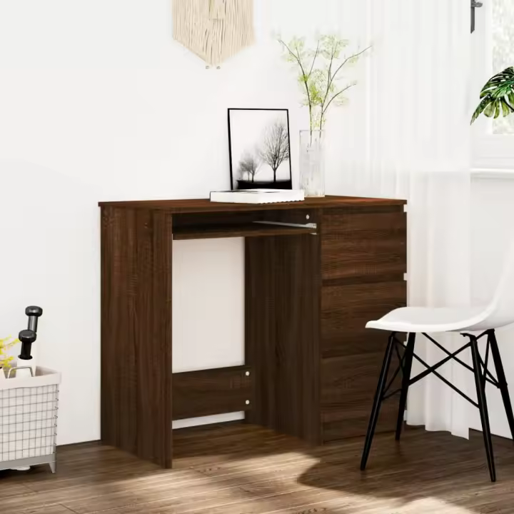 Roble Marron Escort 90x45x76 cm Madera Multicapa - 1