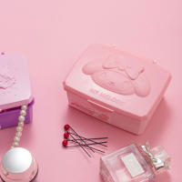Caja De Almacenamiento De Joyas Hello Kitty San Liou De Algodón Con Dibujos Animados Para Estudiantes Caja De Regalo De Estación De Trabajo Tamaño 10x13CM Unisex - details 5