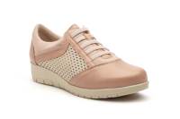 95567 cuero-beige y platino-nude Hecho en España Deportivos Mujer Piel Cordones Elásticos Cuña Numeración:35-41 Marca:JAM Estos son deportivos para mujer, en tonos marrones con variación de texturas. La puntera y los laterales exhiben cuero liso, mientras - details 15