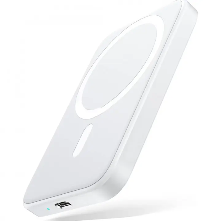 Mediawavestore Power Bank Inalámbrico Magnético 5000mah para Iphone 12/13/14 y Otros Dispositivos de Carga Inalámbrica - 1