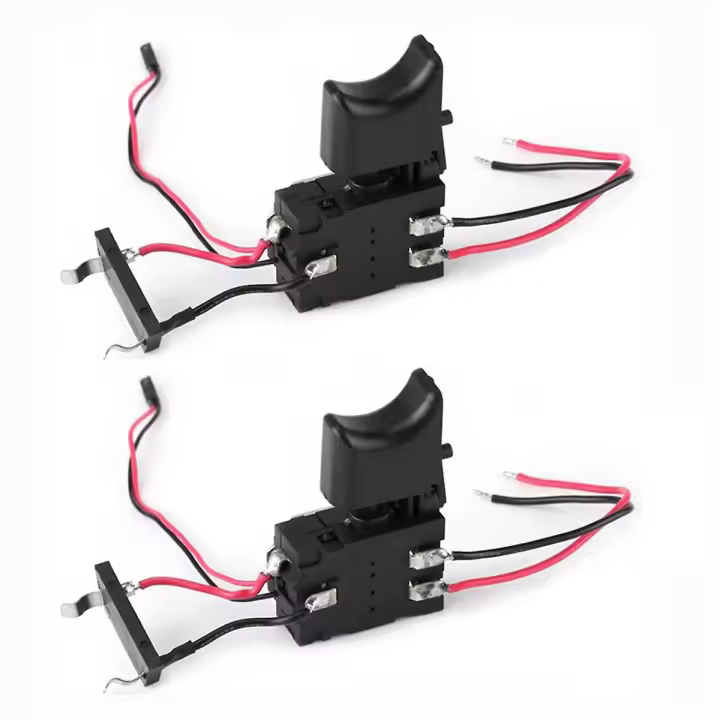 2Pcs Electric Drill Control Switch DC 7.2 V-24 V 16A Cordless Drill Trigger Switch Speed Control Button for Tools - 1