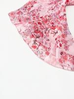 Vestido A-Line De Pierna Larga Para Mujer Con Estampado Floral Elegante Cuello V Manga Corta Estilo Casual Vestido De Verano Primavera - details 27