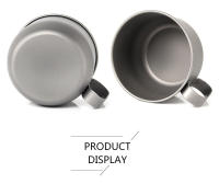 Taza De Café De Titanio Tiartisan 500ml Portátil Y Ligera Para Camping Y Exteriores Con Tapa Posibilidad De Contener Agua Hervida - details 4