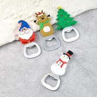Abrepuertas De Acero Inoxidable Con Patrón Navideño Multifuncional Con Silicón Magnético Para Refrigerador Regalo De Cocina - details 5