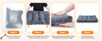 Nobleza - Cama Perros Medianos, Cama Perro Lavable, Cama Para Perros, Suave y Esponjoso,  Cama de Perro Antideslizante, Gris Oscuro - details 6