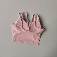 Top De Yoga Para Mujer Camisola Fitness Bra Tights Vest De Belleza Alta Resistencia Gimnasio Pilates Deportivo Push up Padded Tank Top - details 11