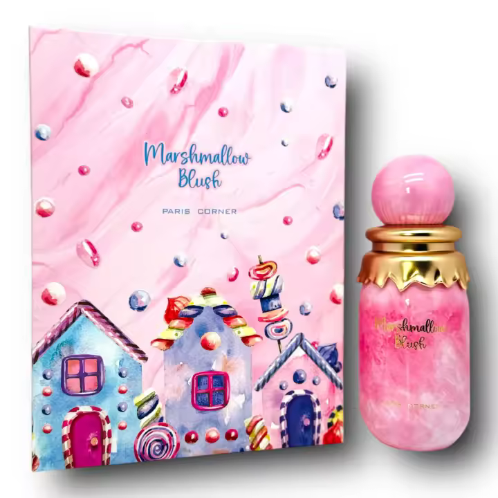 Perfume de Lujo Paris Corner Marshmallow Blush 100ml – Dulce, Floral, Larga Duración, 100% Original, Perfume Árabe Unisex, Ideal para Regalo, Mejor Opción para Uso Diario o Noches Especiales - 1