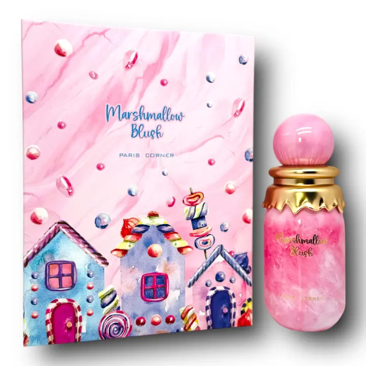 Perfume de Lujo Paris Corner Marshmallow Blush 100ml – Dulce, Floral, Larga Duración, 100% Original, Perfume Árabe Unisex, Ideal para Regalo, Mejor Opción para Uso Diario o Noches Especiales - 1