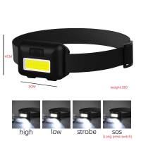 Linterna Frontal LED Mini 4 Modos Uso De Batería AAA Para Camping Al Aire Libre Pesca Nocturna Y Ocio Externo - details 8