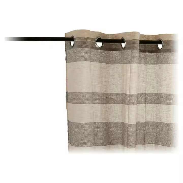 Cortinas 140 x 0,1 x 260 cm Gris Beige - 1