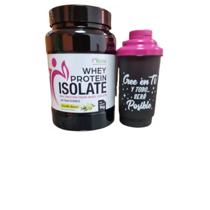 Pack Whey Protein Isolate + Shaker Magenta "Cree en Ti" Enforma - 1