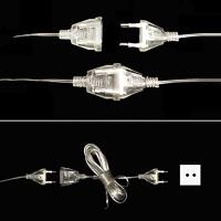 Cable De Extensión De Poder 3M 5M Para Luces Navideñas LED Con Interruptor Estándar EU/US Plug Cuerda De Luces De Navidad Para Cortinas - details 5