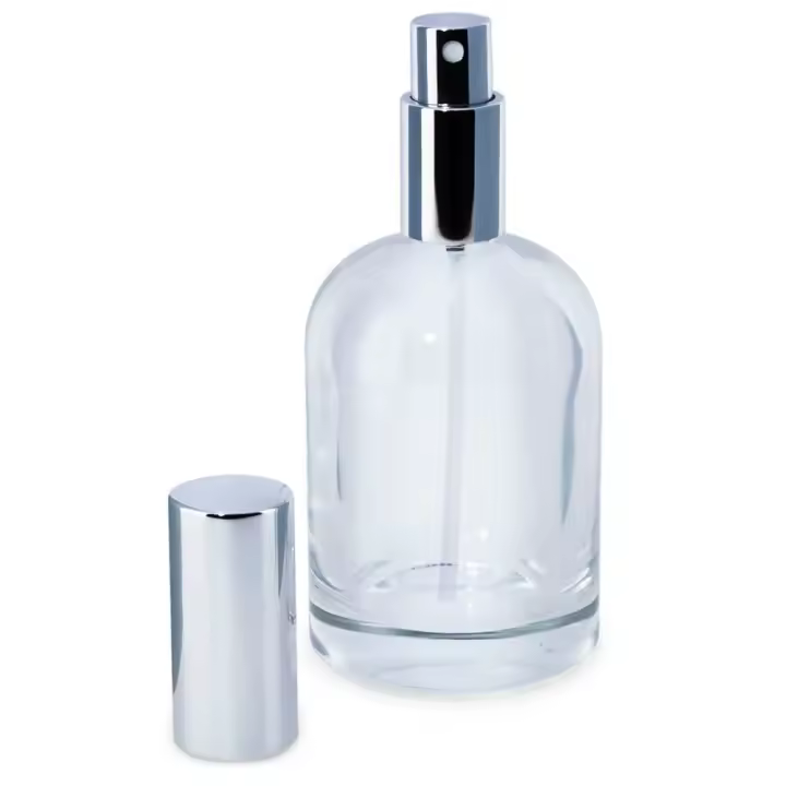 Frasco de perfume  campana pulverizador plateado al por mayor | Gran Velada: Envase  para crear y personalizar perfumes. - 1