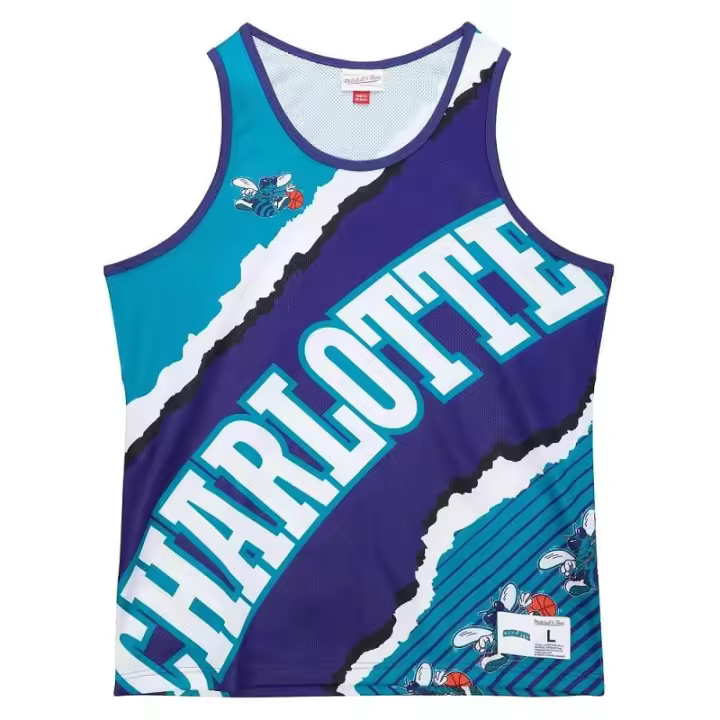 Camiseta Charlotte Hornets Jumbotron 2 Tank  - Mitchell Ness - 1