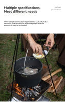 CAMPINGMOON Sartén De Soupe De Camping De Gran Capacidad En Aleación De Aluminio Cocina Portátil Para Exteriores - details 2