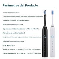 Cepillo De Dientes Eléctrico Sonic Con Vibración USB Recargable Para Blanqueamiento Y Limpieza Oral Cepillo De Pelo Suave De DuPont Para Adultos - details 10