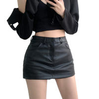 Shorts De Cuero PU Para Mujer Cintura Alta Moda Verano Pantalones Cortos De Encaje Con Bolsillos Comodidad A-Line Longitud De Rodilla - details 6