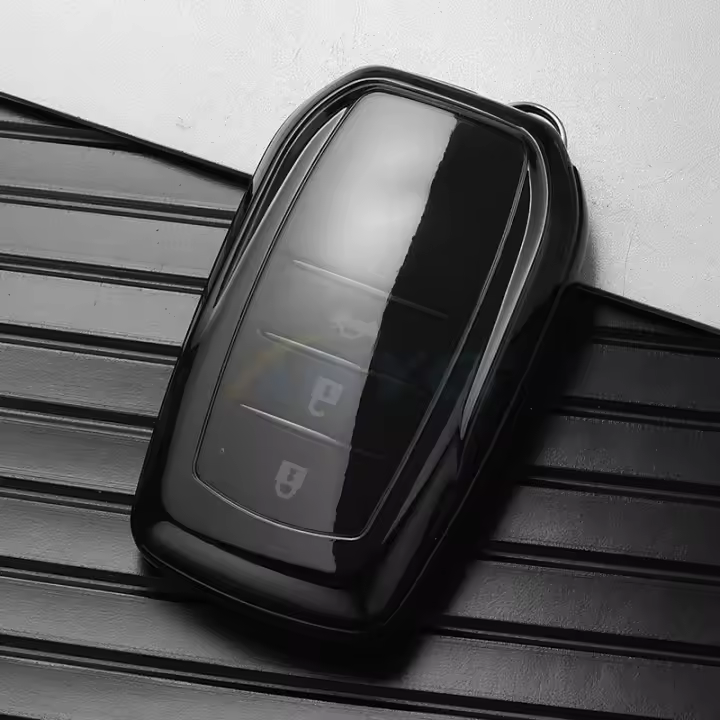 Funda De Llave De Coche TPU Para Toyota CHR Hilux Fortuner Land Cruiser 200 Camry Corolla Crown RAV4 Highland Con Cadena - 1