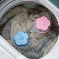 Bola De Lavado Con Forma De Cerezo Y Malla Para Máquina De Lavar Catcher De Pelo De Animales Flotantes Lint De Ropa Bolas De Limpieza Para Eliminar Residuos De Lavado - details 4