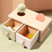 Juguete Montessori Caja De Monedas De Madera Con Juego De Bolas Y Puzzle Doble Cajón Regalo Educativo Para Bebés De 2 a 6 Años - details 13
