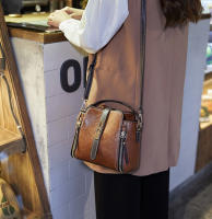 Nueva Llegada Bolso De Hombro De Cuero PU Para Mujer Color Sólido Bandolera Pequeña Monedero Con Cierre De Cremallera - details 6