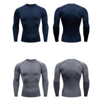 Camiseta De Gimnasio Para Hombre Dry Fit Alta Calidad MMA Fitness Running Compresión Transpirable Rashguard Primera Capa Deportiva - details 2