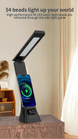 Lámpara De Escritorio Multifuncional Con Carga Inalámbrica Y Luz LED Plegable Protección Ocular Para Lectura Estudio Oficina Lámpara De Noche - details 6