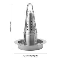 Soporte De Asado Portátil De Acero Inoxidable Para Pato Grilled Con Placa No Adherente Y Retráctil Herramienta De Barbacoa - details 1