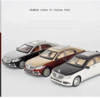 Nueva Modelo De Coche Maybach S600 En Escala 1:24 Metálico De Simulación Alta Con Puertas Abatibles Juguetes Regalo Para Adolescentes Y Adultos - details 1