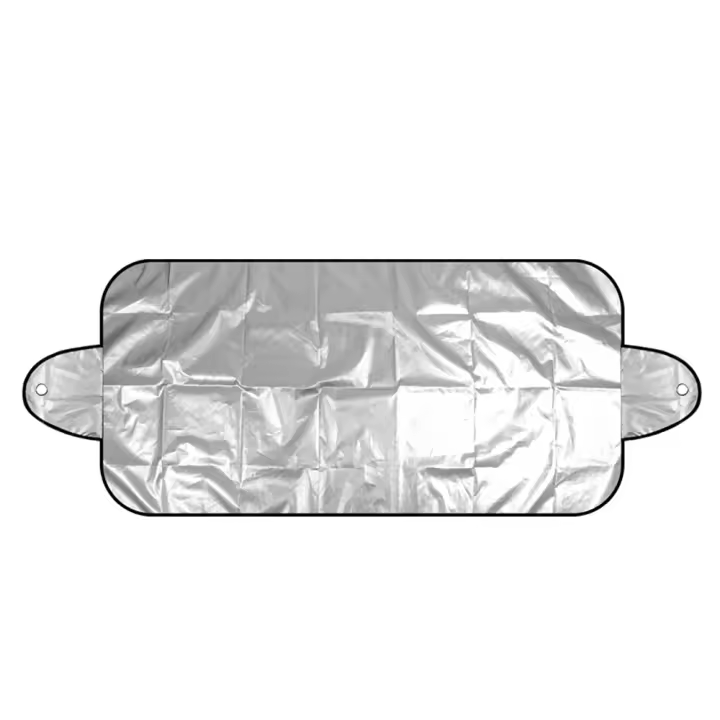 Cubierta De Parabrisas Para Coche 150x70cm Protección Contra Nieve Y Sombra 190T Tejido Plateado Protector Frontal De Escarcha Y Sol - 1