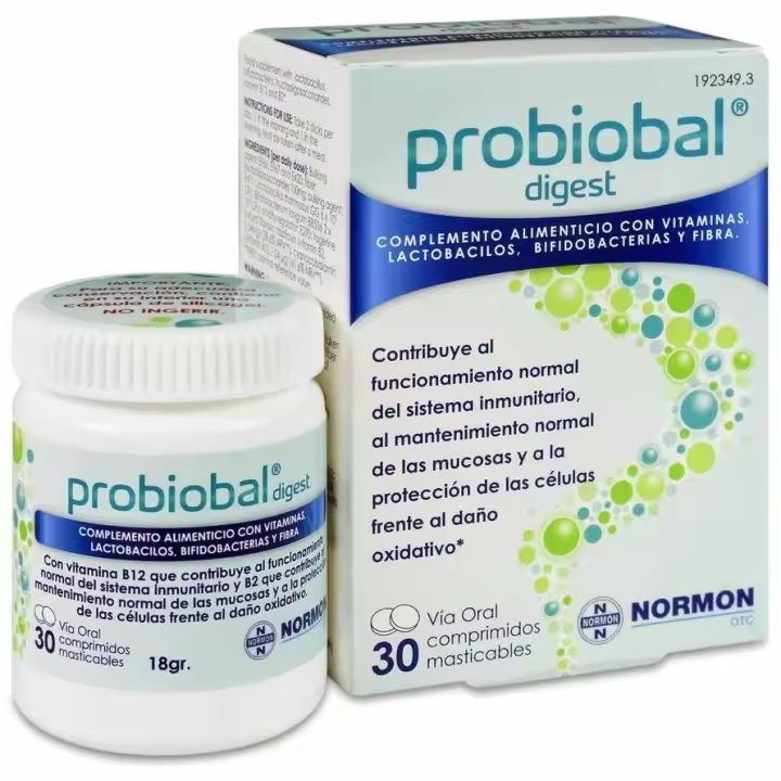 Normon PROBIOBAL DIGEST 30 COMPRIMIDOS MASTICABLES Cuidado Digestivo - 1