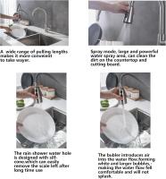 Grifo de Cocina con Ducha Extraíble de Acero Inoxidable Resistente - details 4