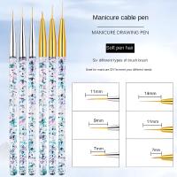 Set De Pinceles Para Uñas De Acrílico Profesional 4 Piezas/set Pincel Para Polvos De Uñas De Gel Herramienta De Manicura Para Mujeres Y Niñas - details 19