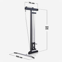 Gorilla Sports Torre de tiro para pared lat pulldown en negro - details 0