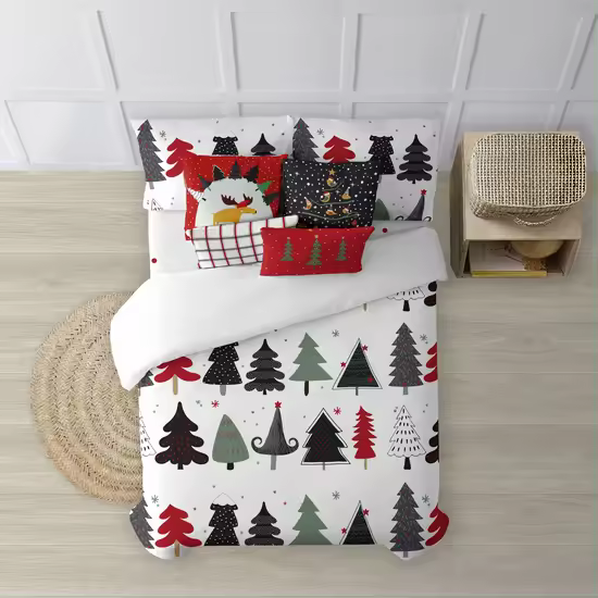 BL BELUM - Funda nórdica navidad 50% algodón - 50% poliéster- Funda nórdica con botones Laponia 5 - Funda Nórdica Extrasuave - Funda Nórdica 100% Made in Spain - 1