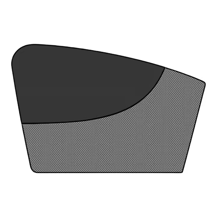 VAKIND Protección Solar Para Ventanas Laterales De Coche Cortina Magnética De Malla Doble Capa Protector UV Para Frente Y Trasero - 1