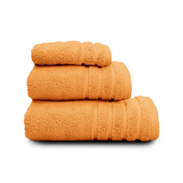 Juego Toallas Baño 500 Gr LISO - Rizo 100% Algodón - Pack 3 Piezas (Tocador+Lavabo+Ducha). Color Mostaza - Sedalinne - 1