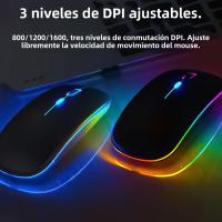 Teclado Bluetooth Con Iluminación Retroiluminada Y Ratón Para iPad Teclado Wireless Rechargeable Para iOS Android Windows Dispositivos De 10 Pulgadas - details 10